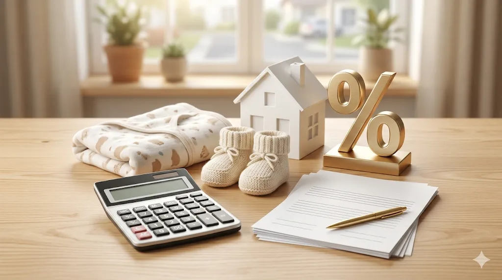 신생아 특례대출 금리 혜택을 상징하는 이미지